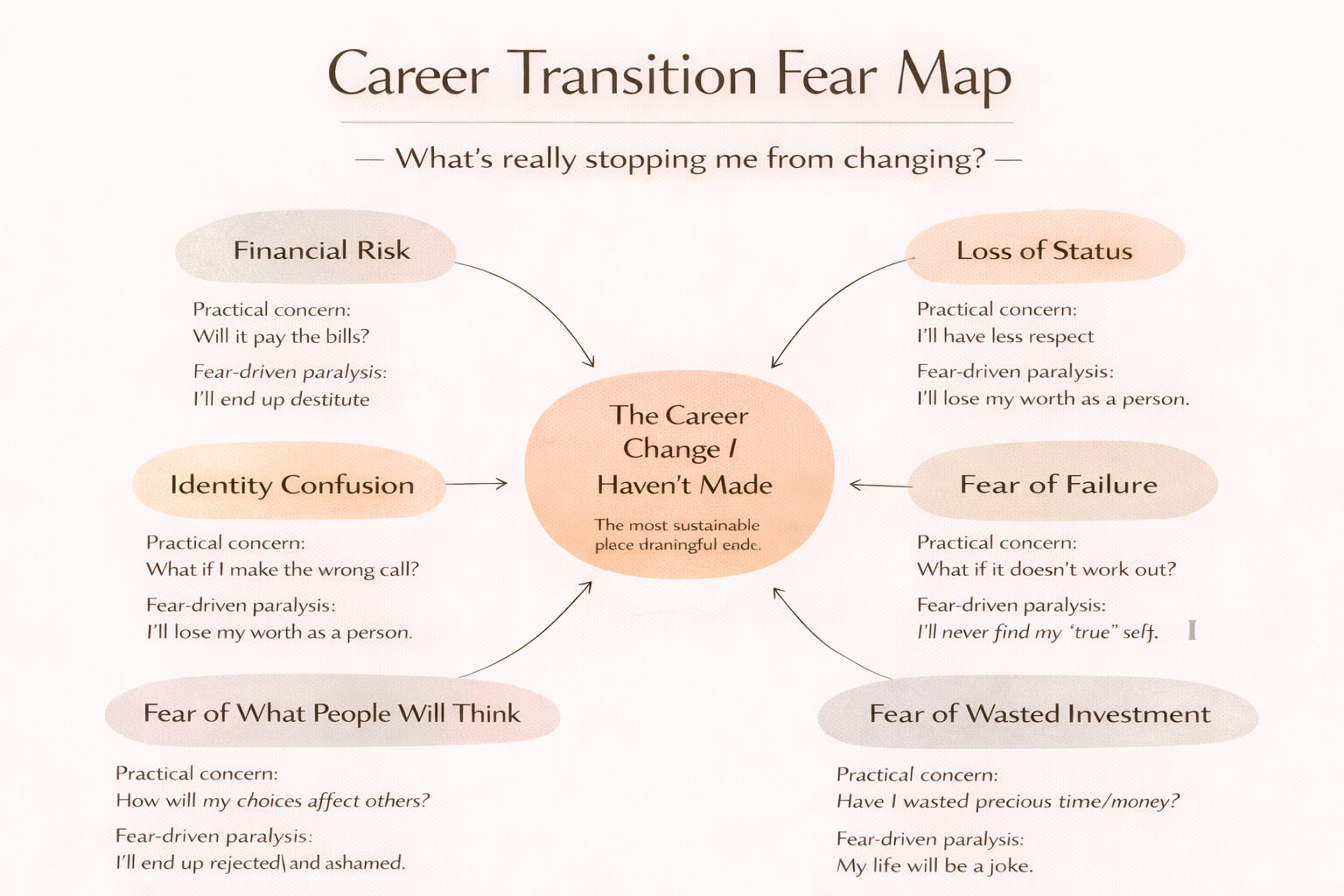 career transition fear map