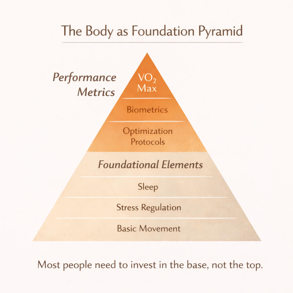 the body as foundation pyramid