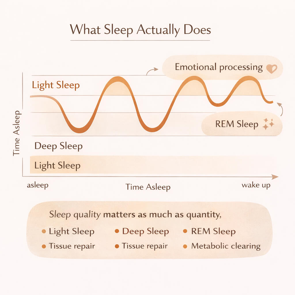 what sleep actually does - sleep stage diagram
