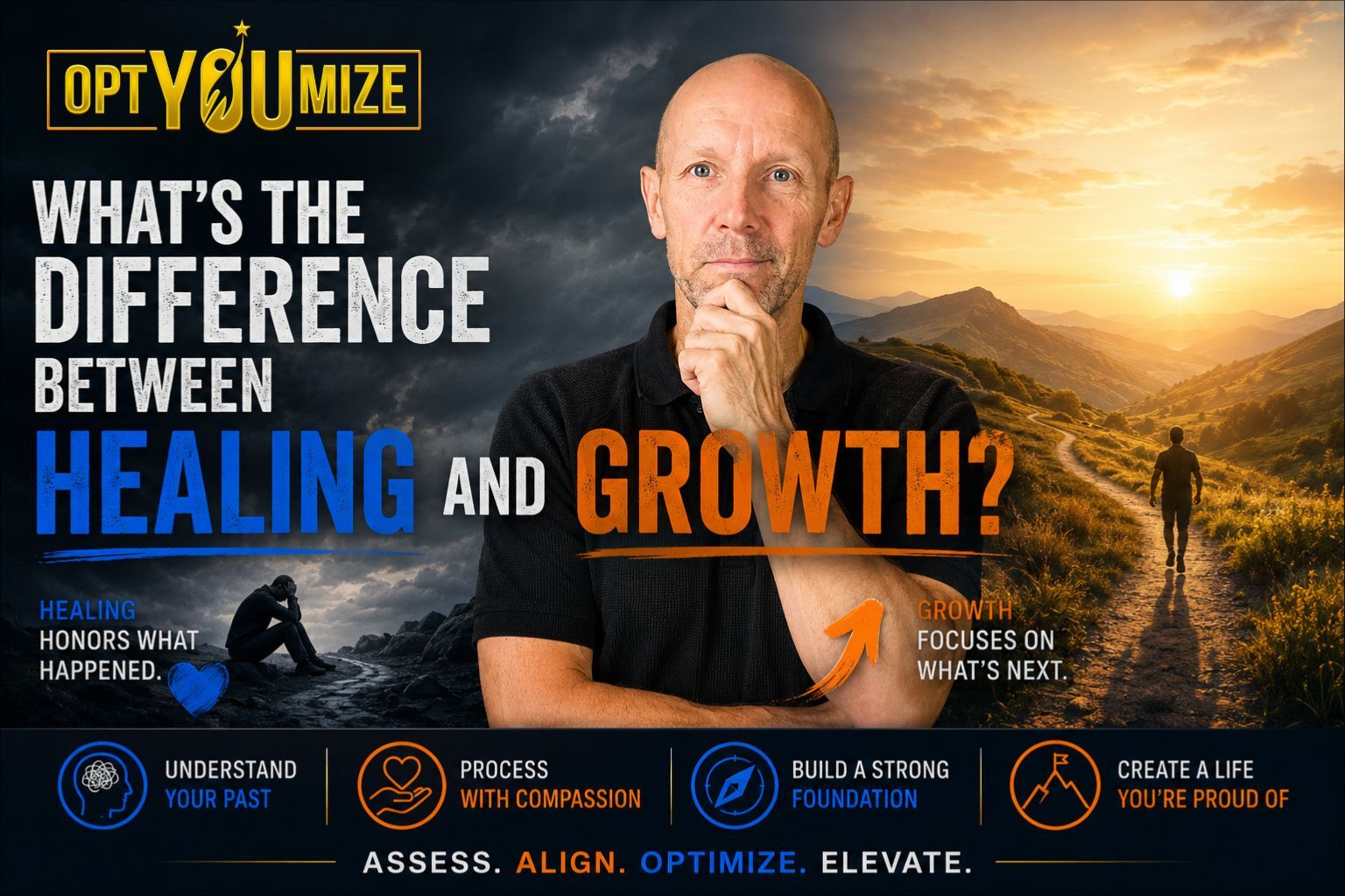 difference between healing and growth