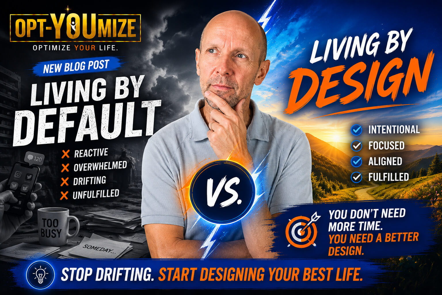 Living by Default vs. Living by Design: Which One Are You?