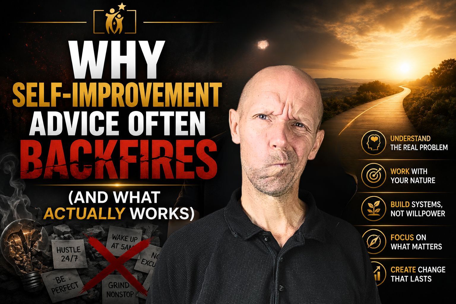 Why Self-Improvement Advice Often Backfires (And What Actually Works)